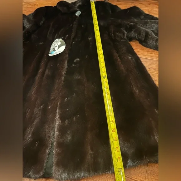 ADOLFO Mink Fur Coat Womens size 12 NEW - Picture 15 of 16